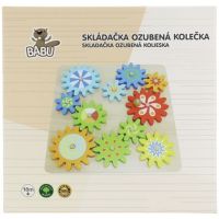 Babu Drevená hra so zúbkovanými kolieskami 2