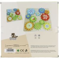 Babu Drevená hra so zúbkovanými kolieskami 3