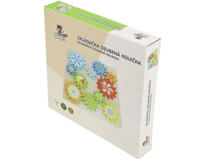 Babu Drevená hra so zúbkovanými kolieskami