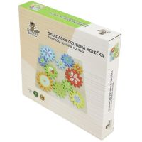 Babu Drevená hra so zúbkovanými kolieskami 4