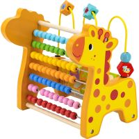 Babu Drevené počítadlo pre deti žirafa