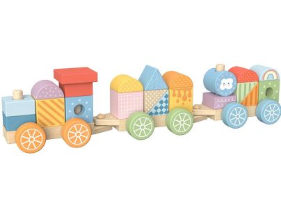 Babu Drevený vláčik duha