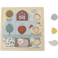 BABU Edukatívne puzzle Farma - 12 dielikov 2