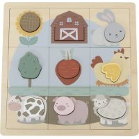 BABU Edukatívne puzzle Farma - 12 dielikov