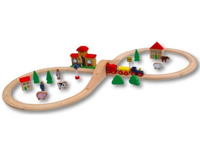 HM Studio Babu Train Vláčikodráha so 40 dielikmi
