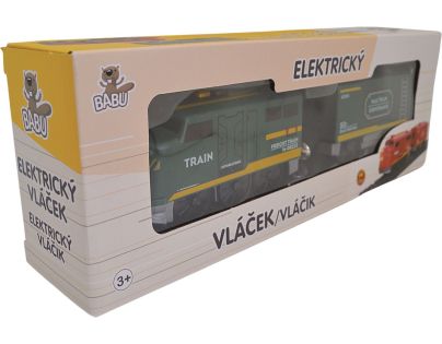 Babu vláčiky Elektrický vláčik zelený set 2 ks