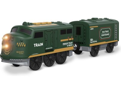 Babu vláčiky Elektrický vláčik zelený set 2 ks