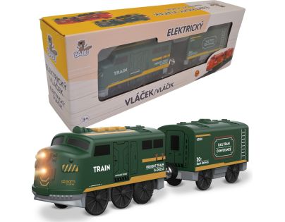 Babu vláčiky Elektrický vláčik zelený set 2 ks