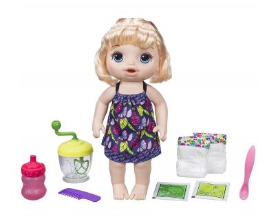 Baby Alive Blonďavá bábika s mixérom