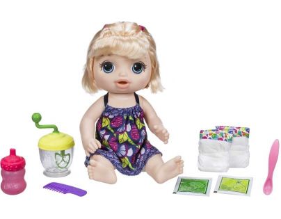 Baby Alive Blonďavá bábika s mixérom