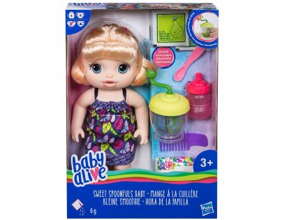 Baby Alive Blonďavá bábika s mixérom