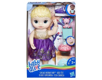 Baby Alive Narodeninová blonďavá bábika