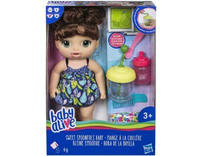 Baby Alive Tmavovlasá bábika s mixérom