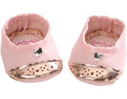 Baby Annabell Topánočky 794579 - Ružové so srdiečkom