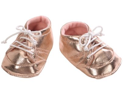 Baby Annabell Topánočky 794579 - Zlaté so šnúrkou