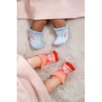 Baby Annabell Ponožky 2 páry pre bábiku 43 cm modré a oranžové 3