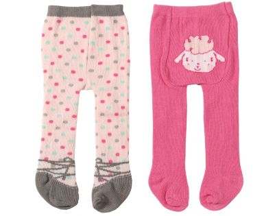 Baby Annabell Punčocháče 2ks - Tmavě růžové a světle růžové