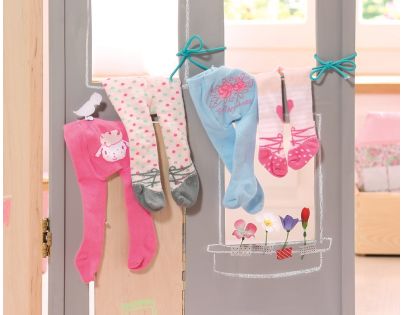Baby Annabell Punčocháče 2ks - Tmavě růžové a světle růžové