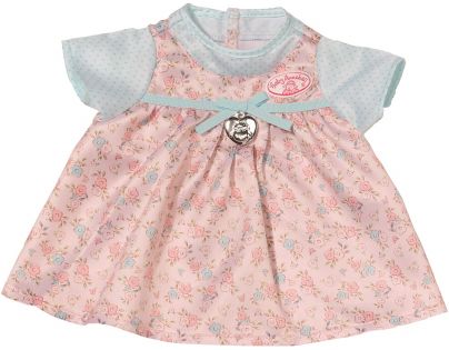 Baby Annabell Šaty se vzorem - Modrá mašle