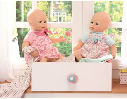 Baby Annabell Šaty se vzorem - Modrá mašle