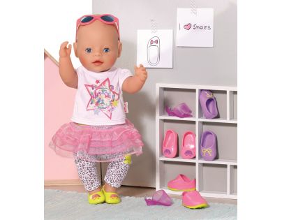 Baby Born Dva páry bot - Střevíčky a boty s motýlkem