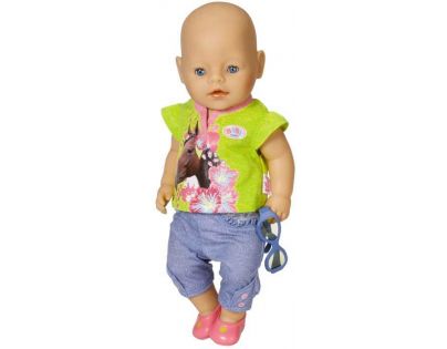 Baby Born Džínsové oblečenie - Zelené tričko