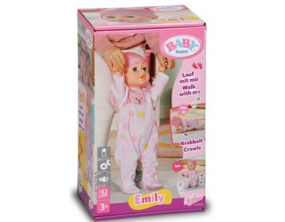 Zapf BABY born Emily sa učia chodiť 43 cm