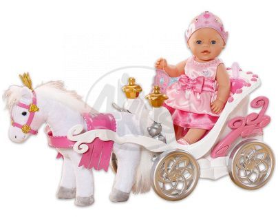 BABY born 818015 - BABY born® Interaktivní kůň s kočárem
