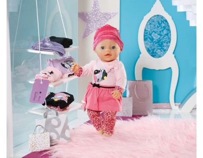 Baby Born Klasické oblečenie do mesta - Čiapočka ružová tmavo