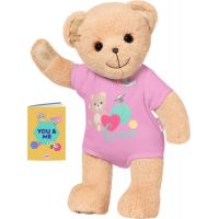 Baby Born Medvedík ružové oblečenie
