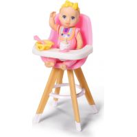 Baby Born Minis Sada s jedálenskou stoličkou a bábikou 2