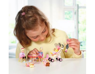 Baby Born Minis Sada s lehátkom, slnečníkom a bábikou