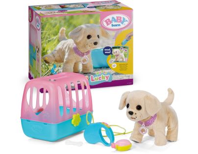 Baby Born Môj veselý psík s prepravným boxom II