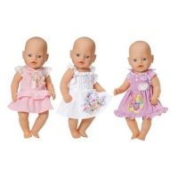 Baby Born Oblečenie - Biele s medvedíkom a psíkom 2