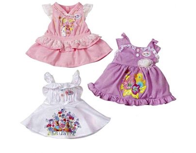 Baby Born Oblečenie - Biele s medvedíkom a psíkom