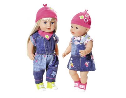 Baby Born Oblečení Džínová souprava Overal - Šaty