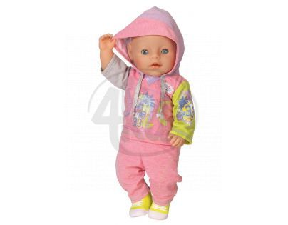 Baby Born Oblečení na jogging - Růžová - Poškozený obal