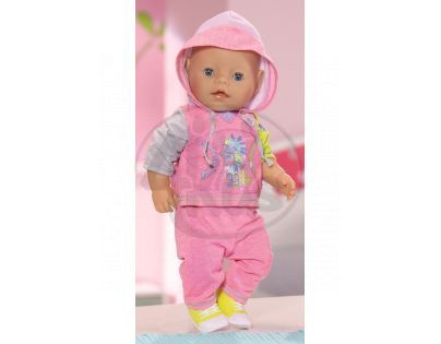 Baby Born Oblečení na jogging - Růžová - Poškozený obal