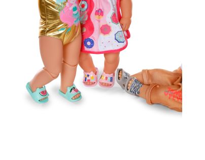 BABY born Šľapky so vzormi 3 druhy 43 cm