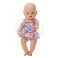 Baby Born Plavky - Jednodílné pruhované 2