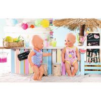 Zapf Creation Baby Born Plavky jednodílné Pruhované s králíčkem 2