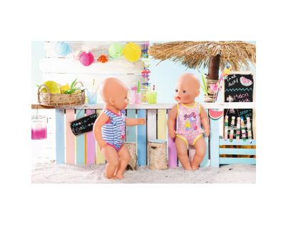 Zapf Creation Baby Born Plavky jednodílné Puntíkaté s ptáčkem