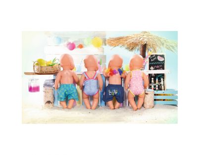 Zapf Creation Baby Born Plavky jednodílné Puntíkaté s ptáčkem