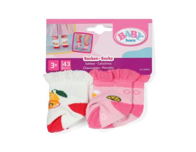 Baby Born Ponožky so vzormi (2 páry) 2 druhy 43 cm