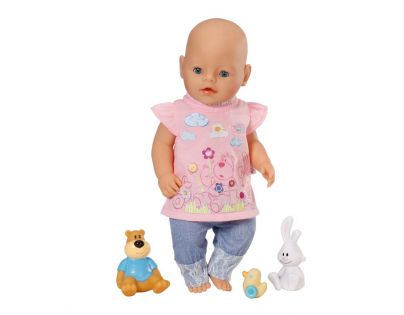 BABY born 819616 - BABY born® Sada 3 zvířátek, tričko a samolepky