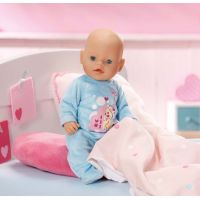 Baby Born Sametový overal a šatičky - Modré dupačky 3