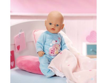 Baby Born Sametový overal a šatičky - Modré dupačky