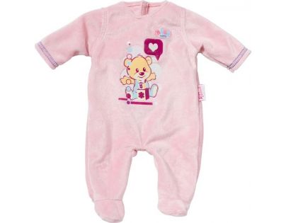 Baby Born Sametový overal a šatičky - Růžové dupačky