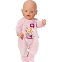 Baby Born Sametový overal a šatičky - Růžové dupačky 2