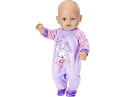 Baba Born Sametový overal Narozeninová edice 43 cm Fialové
